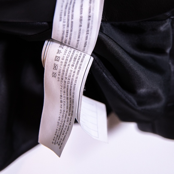 Abercrombie & Fitch Faux Vegan Leather One Button Blazer Jacket Black XS - Picture 3 of 4